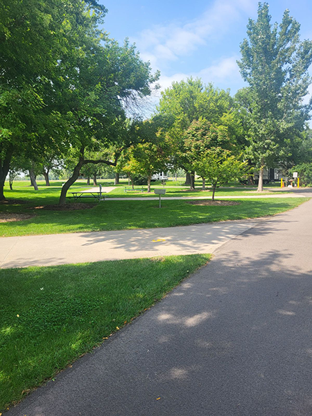 photo of camping pads at Hall County Park